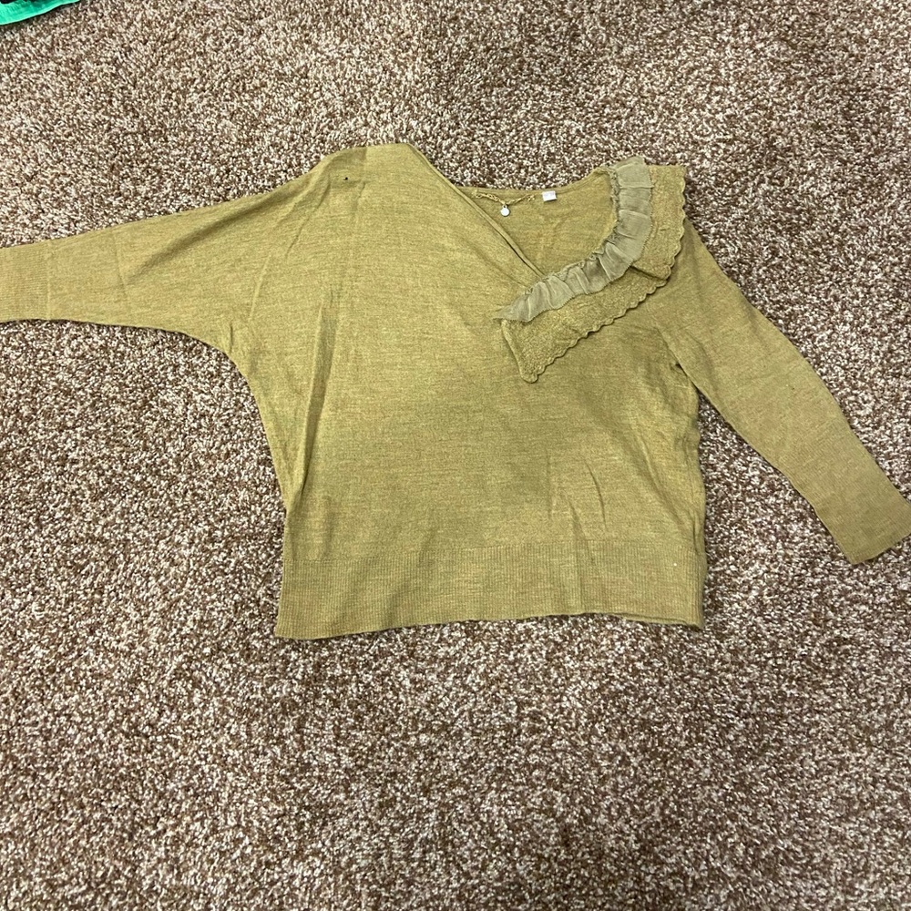 Anthropologie asymmetric sweater
